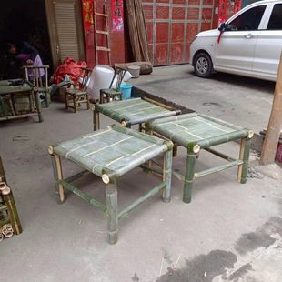 竹茶几禅意竹制品茶桌中式简约户外茶舍竹桌子桌椅组合竹制品家具