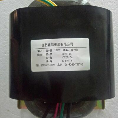 定做DG-R260变压器 220V转20V14A20V0.5A6.5V1A纯铜电源