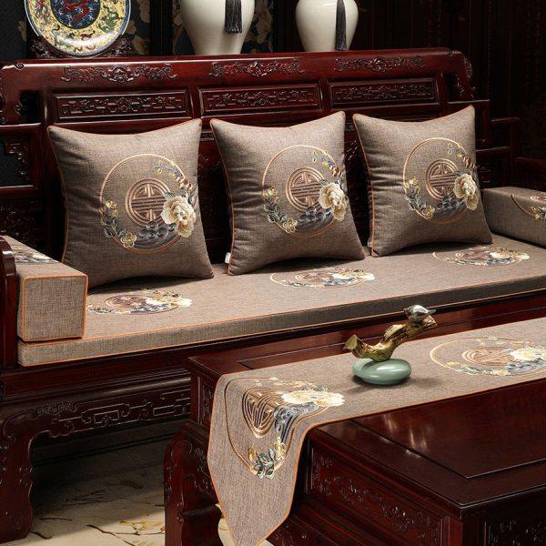 新中式红木沙发坐垫高档轻奢罗汉床五件套垫子实木家具沙发垫定制,居家布艺,沙发垫,淘宝优惠券,粉丝福利购,淘宝优惠卷