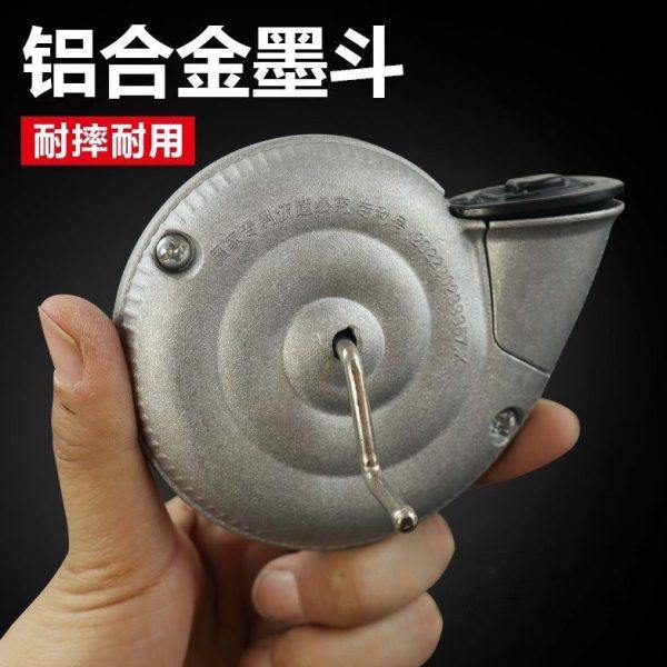 铝合金蜗牛墨斗20米棉线划线器工地放线专用手动木斗画线工具墨水,五金/工具,墨斗,淘宝优惠券,粉丝福利购,淘宝优惠卷