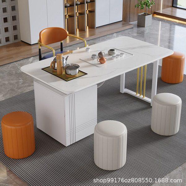 轻奢岩板茶桌椅组合家用现简约功夫茶几公室小茶台烧水壶一体,商业/办公家具,茶台/茶桌,淘宝优惠券,粉丝福利购,淘宝优惠卷