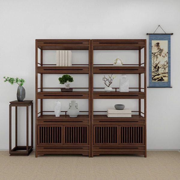 新中式展示柜实木茶室禅意置物货柜多宝阁客厅隔断茶叶陈列博古架,住宅家具,茶几,淘宝优惠券,粉丝福利购,淘宝优惠卷