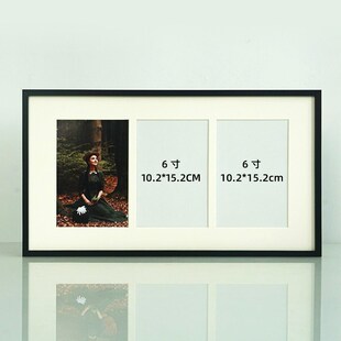 铝合金6寸多孔相框DIY定制照片打印加相框细窄长条相框画框装裱框