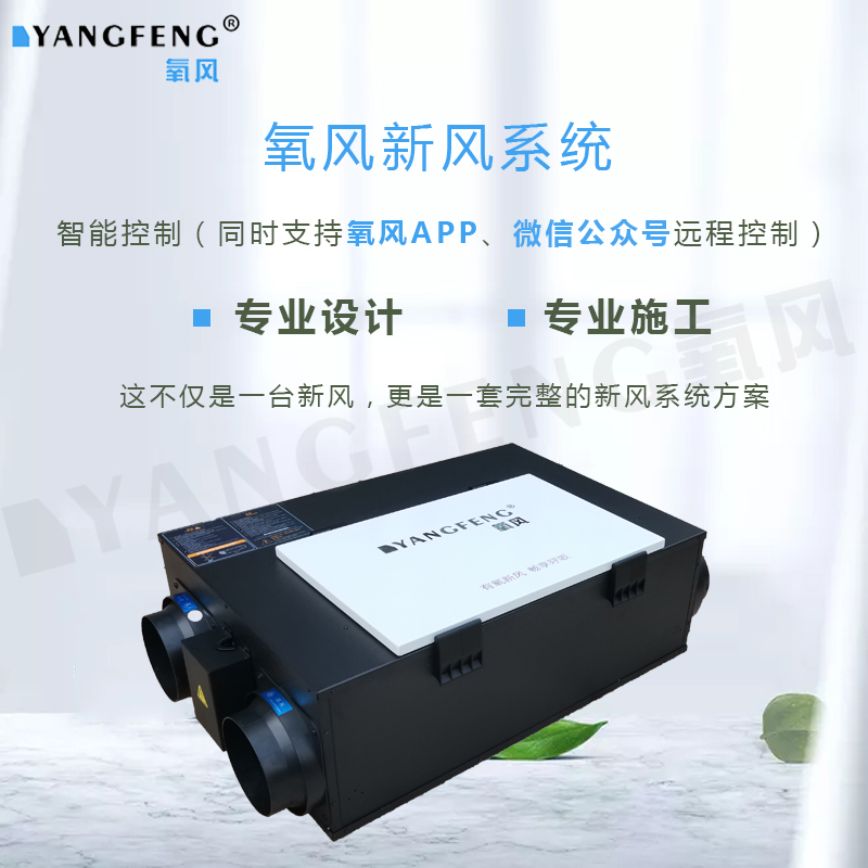 氧风中央吊顶新风系统家用/商用静音全热交换器换气PM2.5净化