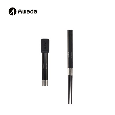 Awada便携式户外露营野餐伸缩筷子野营烧烤野餐餐具饭盒旅行装备