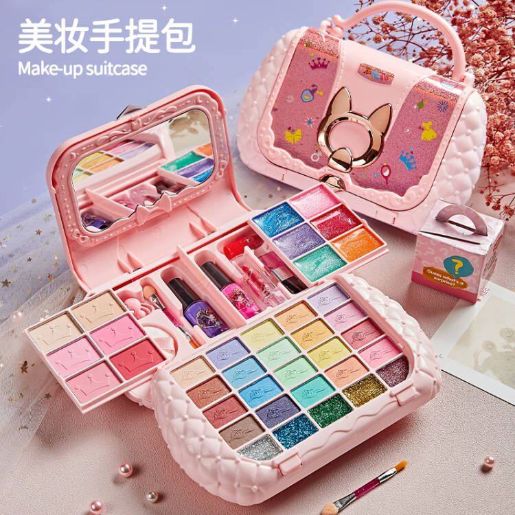 儿童化妆品套装无毒女孩玩具圣诞节女童生日礼物小公主彩妆盒化妆,玩具/童车/益智/积木/模型,儿童化妆玩具,淘宝优惠券,粉丝福利购,淘宝优惠卷