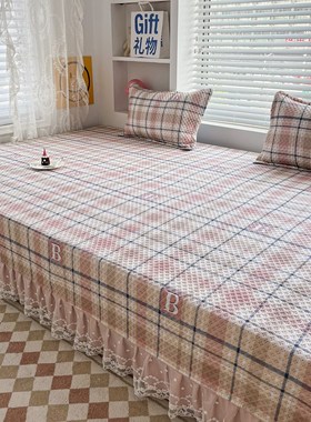 农村土炕床盖单件新款四季通用轻奢榻榻米床单绗缝床罩加棉大炕盖