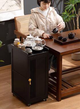 一可移动中式茶台茶桌家PQE用放阳台泡茶茶桌整套办公室茶新水柜
