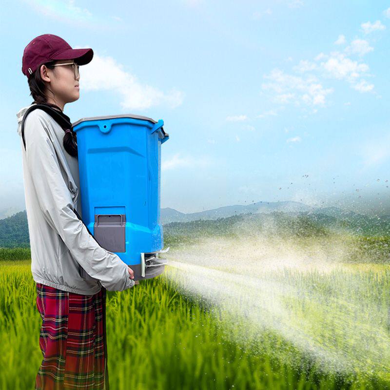 全自动前背施肥器化肥机农用多功能电动快速播种机龙虾投饵料机