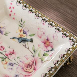 创意美式灰乡长村茶陶瓷烟缸酒吧会所方雪茄烟灰缸家用几464烟缸