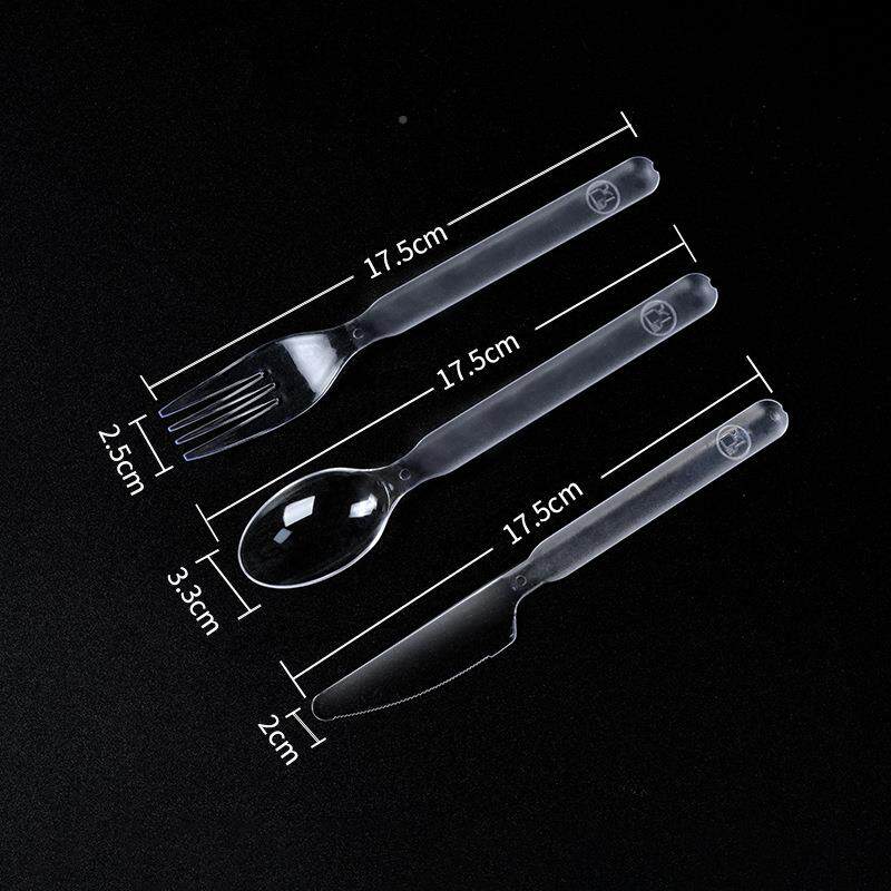 厂家品塑料勺MKL子次性磨砂一西餐刀叉食级蛋糕甜品水叉果子