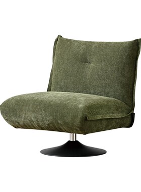 作壳ZOaK丹麦设计单人椅法式可旋转阳台沙发椅复古客厅休闲布艺