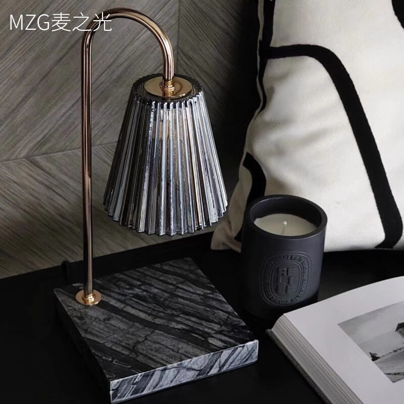 香薰灯融c蜡灯精油融烛灯香氛助眠台灯卧室床头灯无火可调光夜灯