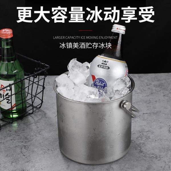 酒吧KTV冰桶不锈钢手提冰粒桶 装冰块的桶糖水桶商用储冰桶带冰夹,餐饮具,冰桶,淘宝优惠券,粉丝福利购,淘宝优惠卷
