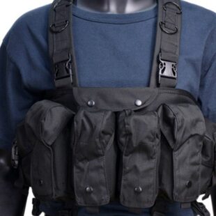 战术肚兜AK胸挂战术携行装 具多功能作战背心马甲快拆子弹带配件袋