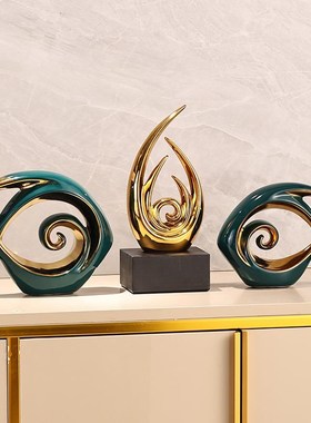 【折扣价】BK9Kl年年有余摆件客厅陶瓷鱼工艺术品现代轻奢家居电