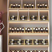 红酒架摆件轻奢吧台创意葡萄酒展示架酒柜酒架子家用储酒瓶置物架