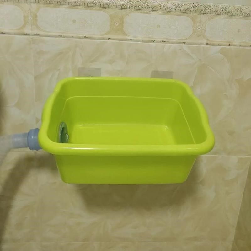 侧排水卫生间塑料洗手盆简易接水盘可以的洗漱池带下水儿童洗手池