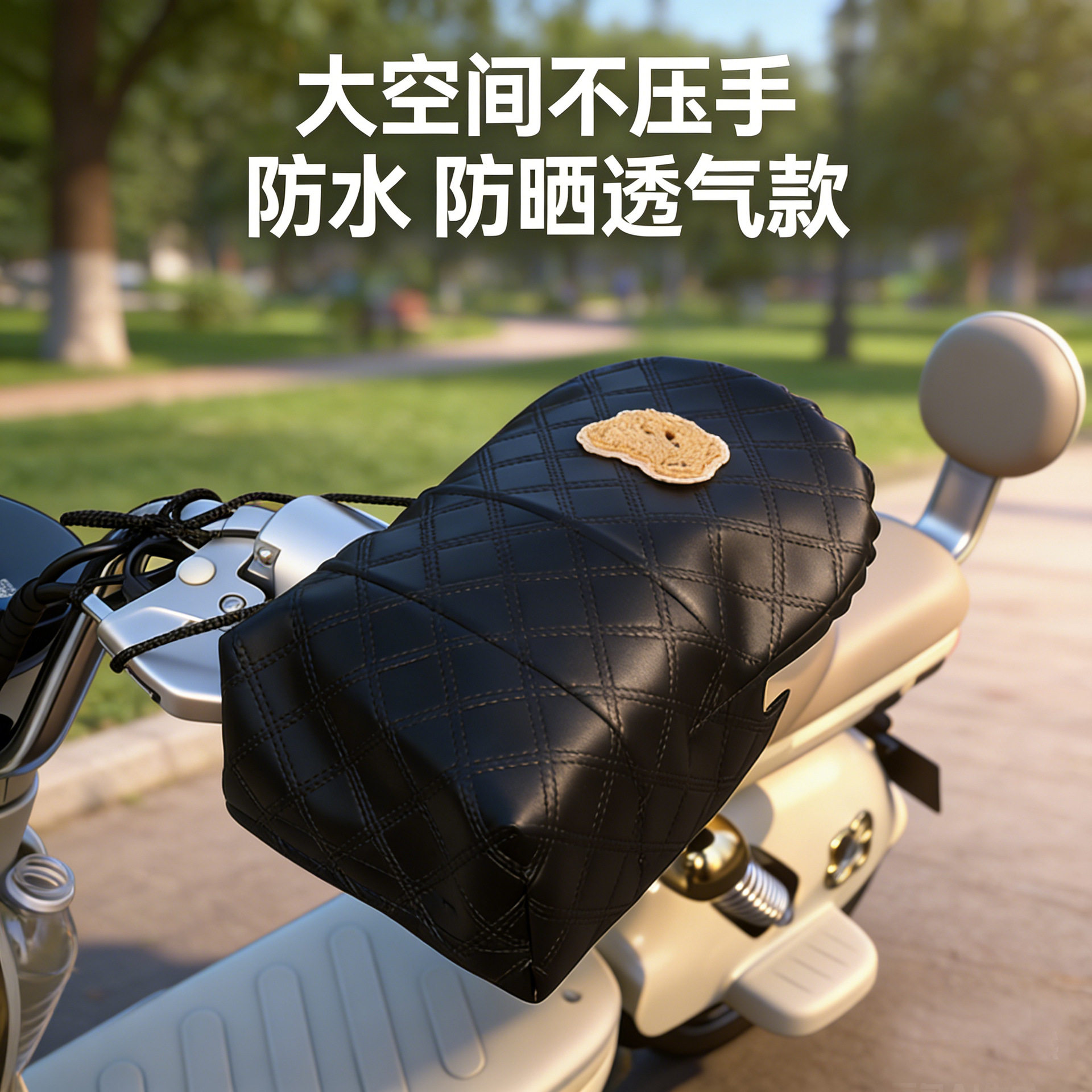 电动车防晒手套夏季挡风防水电瓶摩托车遮阳罩新款手把套四季通用
