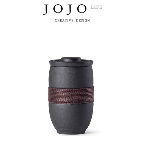 杯OJOS L盖 PD陶瓷磨砂泡茶J家用办公带.过滤杯丨西沙