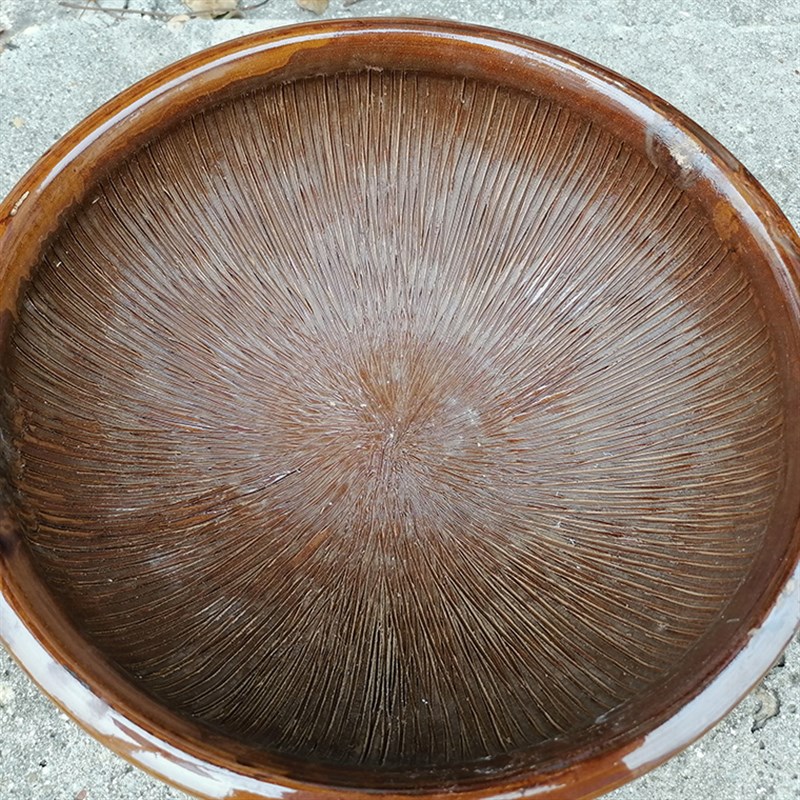 洋土擂钵陶制研磨药齿钵羚西陶参糊角牙碗钵米羊研磨器四磨汤擂钵