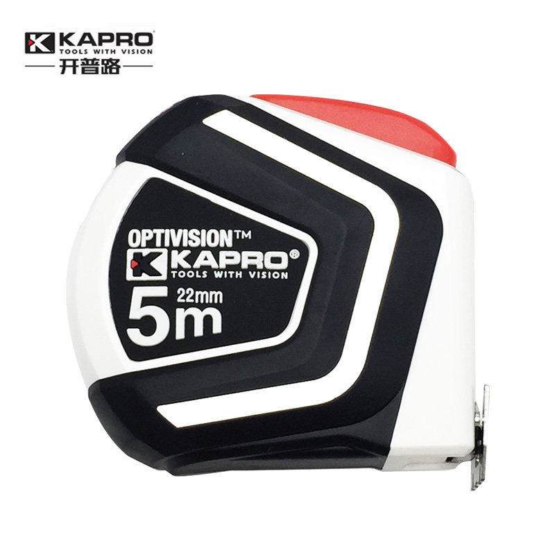 以色列KAPRO开普路高精度木工钢卷尺公制双面刻度盒尺带磁性5m