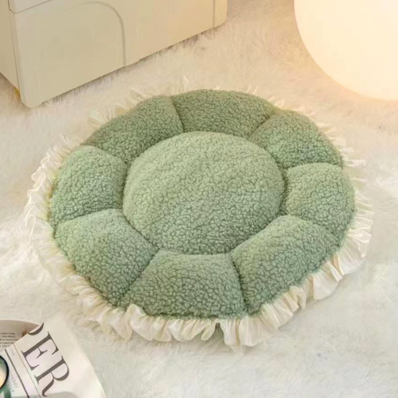 狗狗垫子睡垫宠物地垫笼垫睡觉猫咪羊羔绒花边可爱保暖猫窝垫狗窝