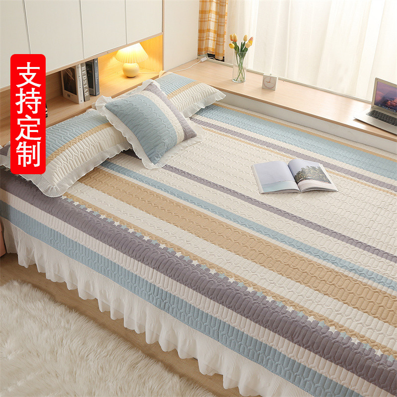 定制榻榻米的专用床单夹棉绗缝防滑炕罩炕盖四季通用床盖2022新款