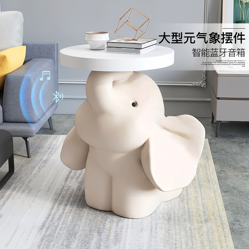 大象客厅大型落地摆件电视柜旁茶几沙发托盘装饰床头边几乔迁礼物
