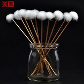 天艺采耳掏耳朵工具白竹柄鹅毛棒耳鼓按摩耳朵挖耳勺掏耳10根