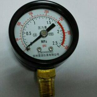 M10 压力表 水压表 0~350psi 2.5mpa 气压表 螺纹ZG1