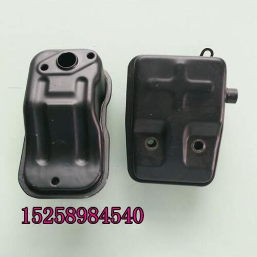 汽油滑板车割草机动力2冲4冲发动机原装内置消音器消声器排气管筒