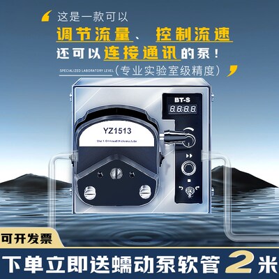 汇能流体实验室蠕动泵BTX02S调速型定时定量调速计量泵精度灌装机