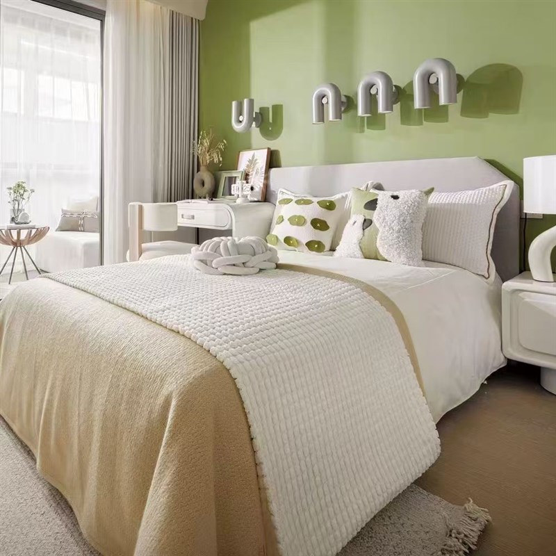 样板间儿童床品多件套男孩房 蓝色系 黄色 绿色系 卡通风床上用品