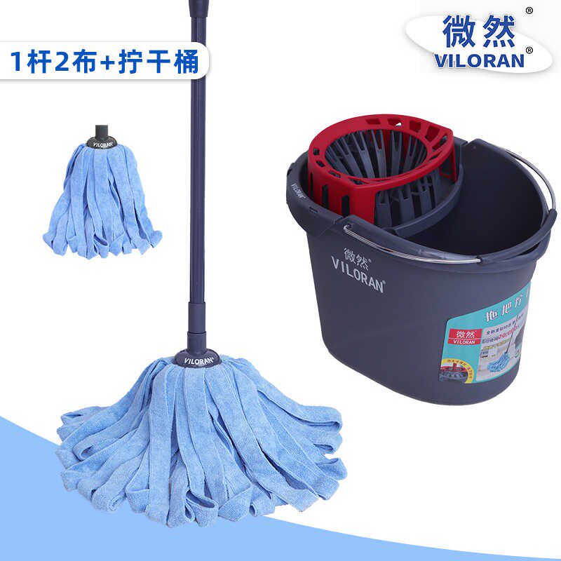 2024新款5A抗菌拖把超细纤维毛巾布免手洗老式吸水无痕拖把桶拧干