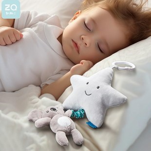 知趣婴儿车挂玩具新生儿床铃床挂摇铃推车载玩具音乐宝宝安抚哄睡