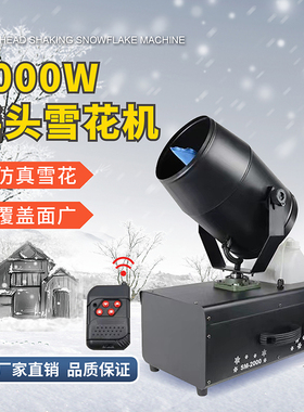 大型舞台雪花机3000w室内室外人工防真制造飘雪喷雪降小型造雪机
