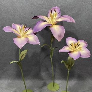 婚成庆路引花品婚庆道t具婚礼台具场景布置602百合花橱窗装饰道外