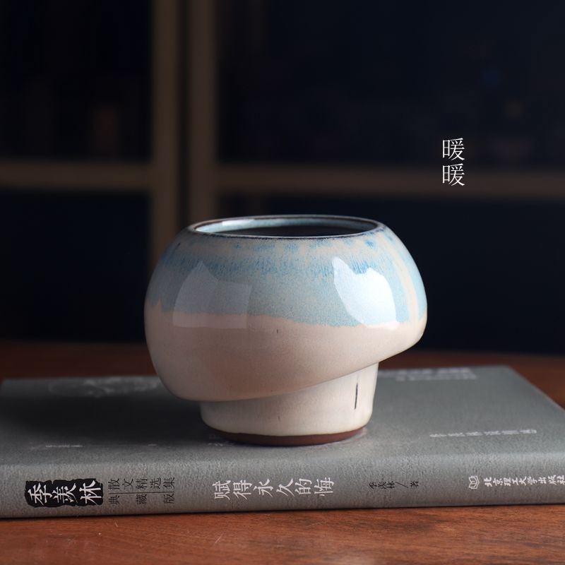 F49b2#小蘑菇暖暖花器/釉盆 满36元包邮