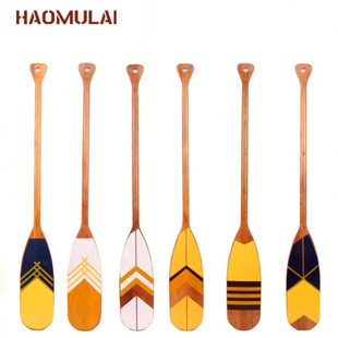 复古木船浆1.2米餐厅酒吧室内装饰墙壁挂件摆件船桨创意木制船桨