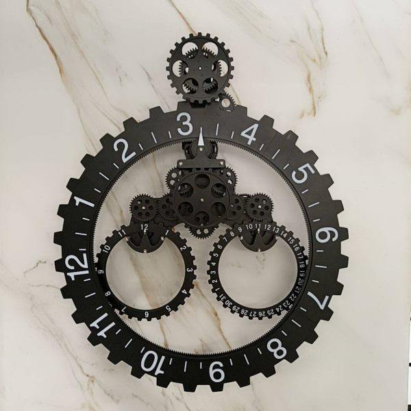 妙刻创意齿轮时钟挂钟静音钟机械欧式复古挂墙钟客厅卧室装饰时钟,家居饰品,挂钟,淘宝优惠券,粉丝福利购,淘宝优惠卷