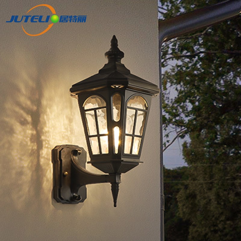 太阳能户外壁灯花园外q墙壁灯庭院露台壁灯欧式别墅防水阳台壁灯