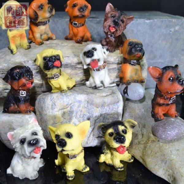 12只名犬树脂工艺品摆件生日礼品家居饰品创意可爱小狗动物包邮