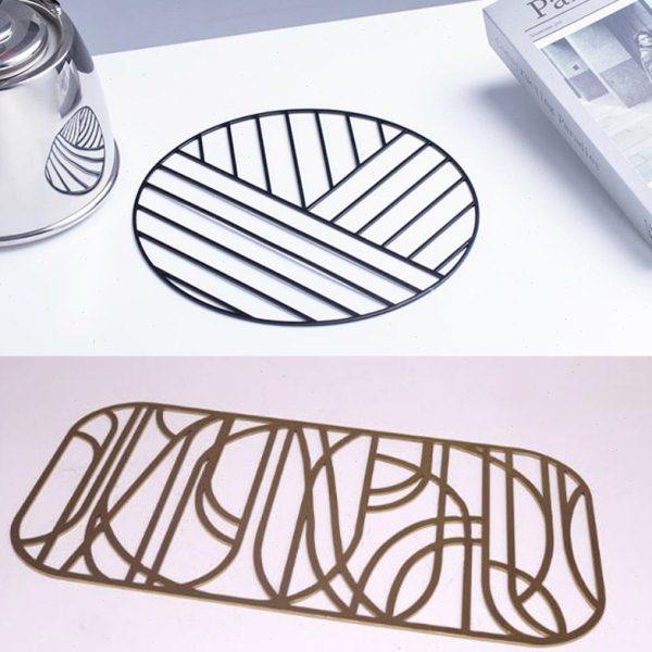 北欧现金属铁艺隔热餐垫厨房餐厅时尚金属杯垫样板间展厅装饰品,饰品/流行首饰/时尚饰品新,摆件,淘宝优惠券,粉丝福利购,淘宝优惠卷
