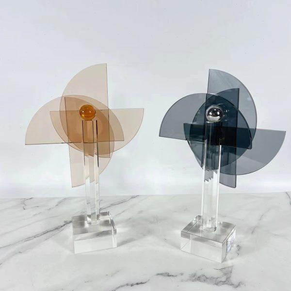 现几何水晶玻璃方块风车摆件样板房间客厅软装饰品卧室电视柜玄,饰品/流行首饰/时尚饰品新,摆件,淘宝优惠券,粉丝福利购,淘宝优惠卷