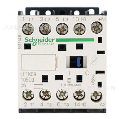 LP1K0910BD3直流控制三极接触器9A接触器24V低压接触器