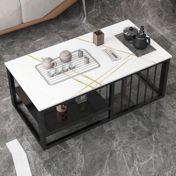 意式轻奢客厅茶几办公室接待室泡茶桌电磁炉烧水壶一体功夫茶桌台