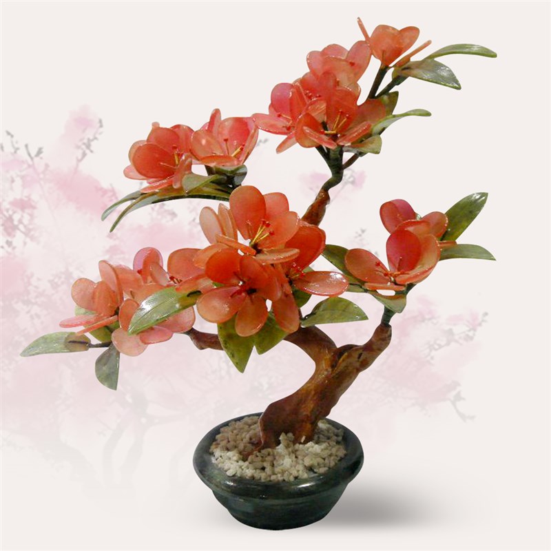 新中式客厅酒柜博古m架装饰品办公室家居创意卧室玉雕花工艺品摆