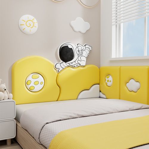 儿童男孩床头防撞软包定制榻榻米墙软包宇宙墙围护靠背自粘墙软包