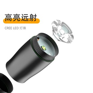 5号电池强光手电筒定焦变焦迷你便携家用学生老人专用户外防水led